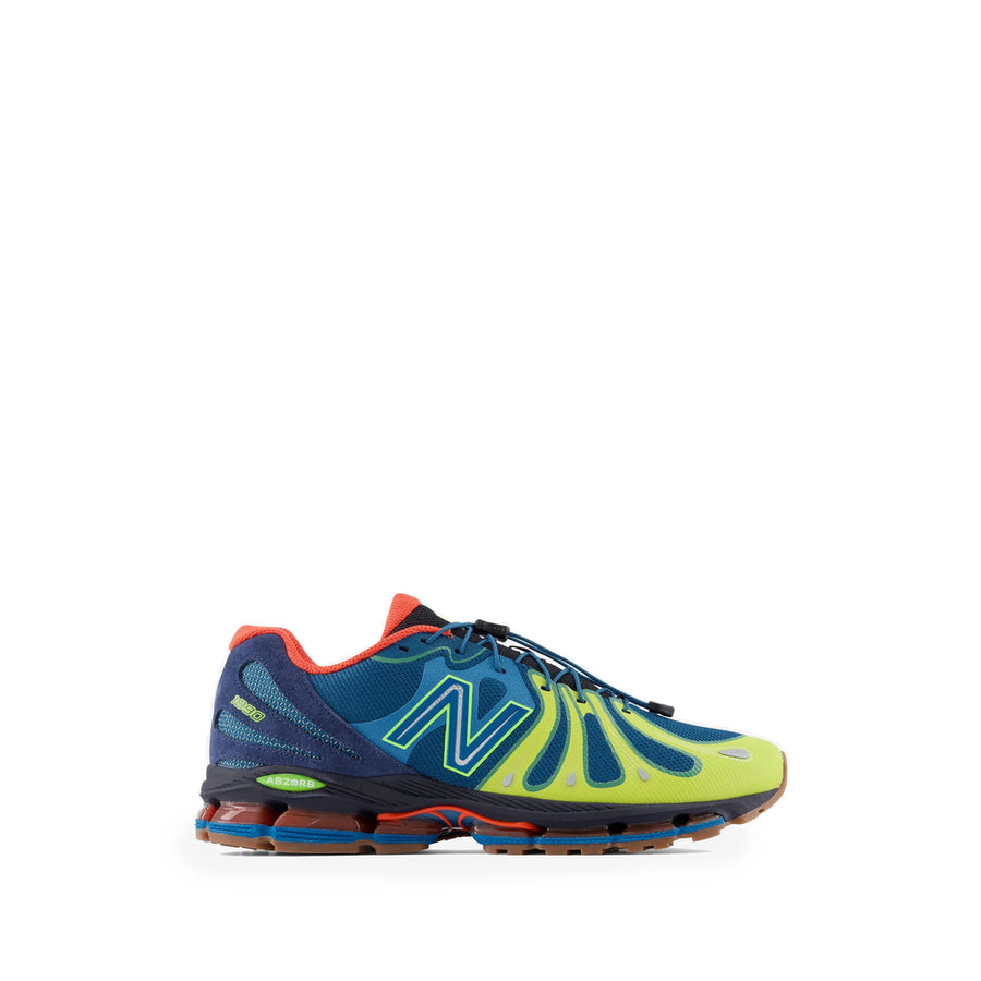 Sneakers Panelled Blue-Yellow Blue/yellow Outer: Fabric Trainers