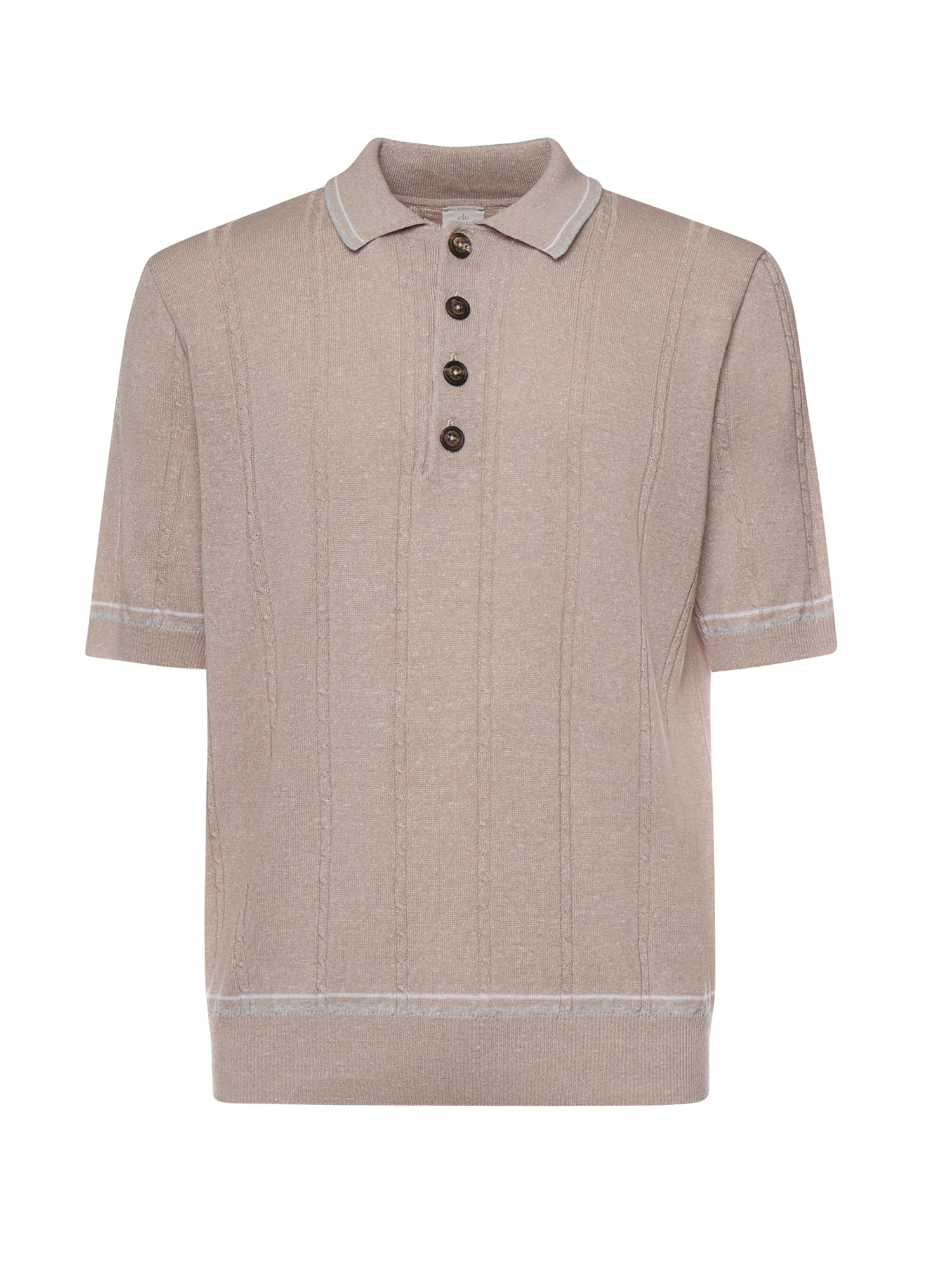 Eleventy T-shirts and Polos Blush, Light Gray, White Linen