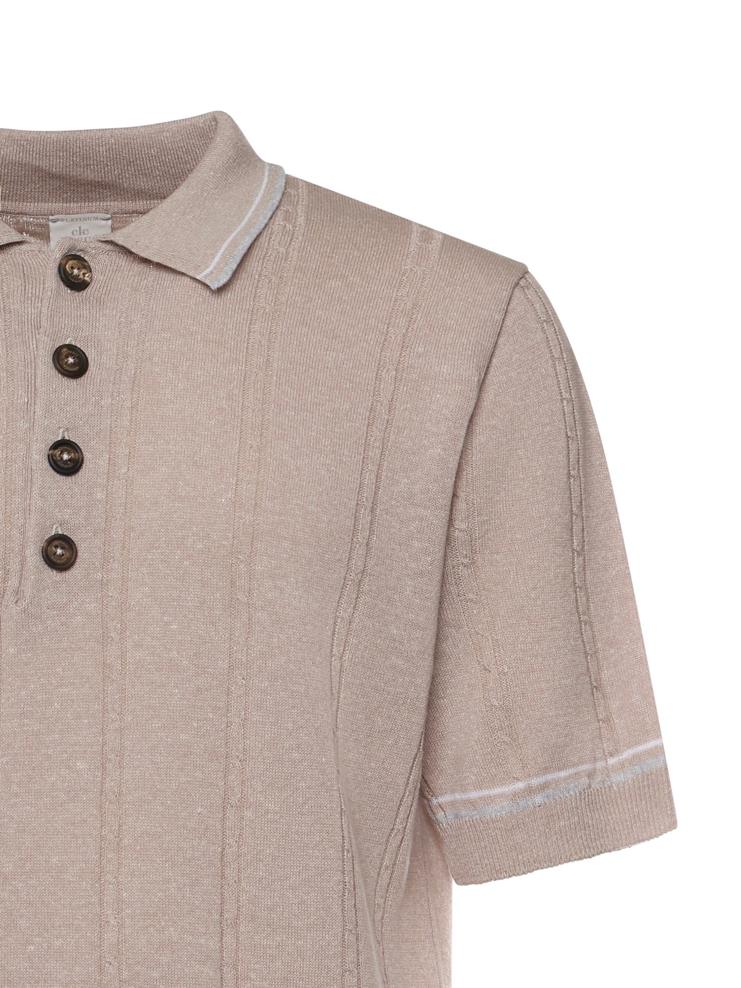 Eleventy T-shirts and Polos Blush, Light Gray, White Linen