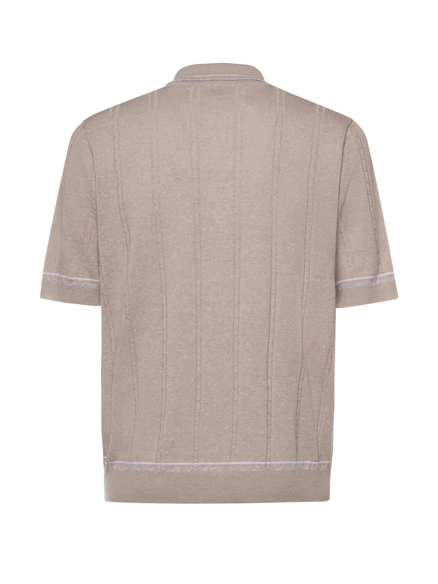 Eleventy T-shirts and Polos Blush, Light Gray, White Linen