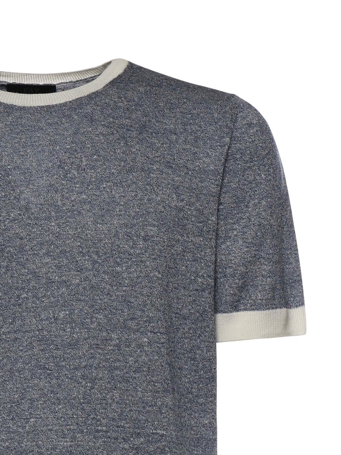 Fay T-shirts and Polos Blue Linen