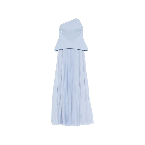 Dress Peplum Blue Evening