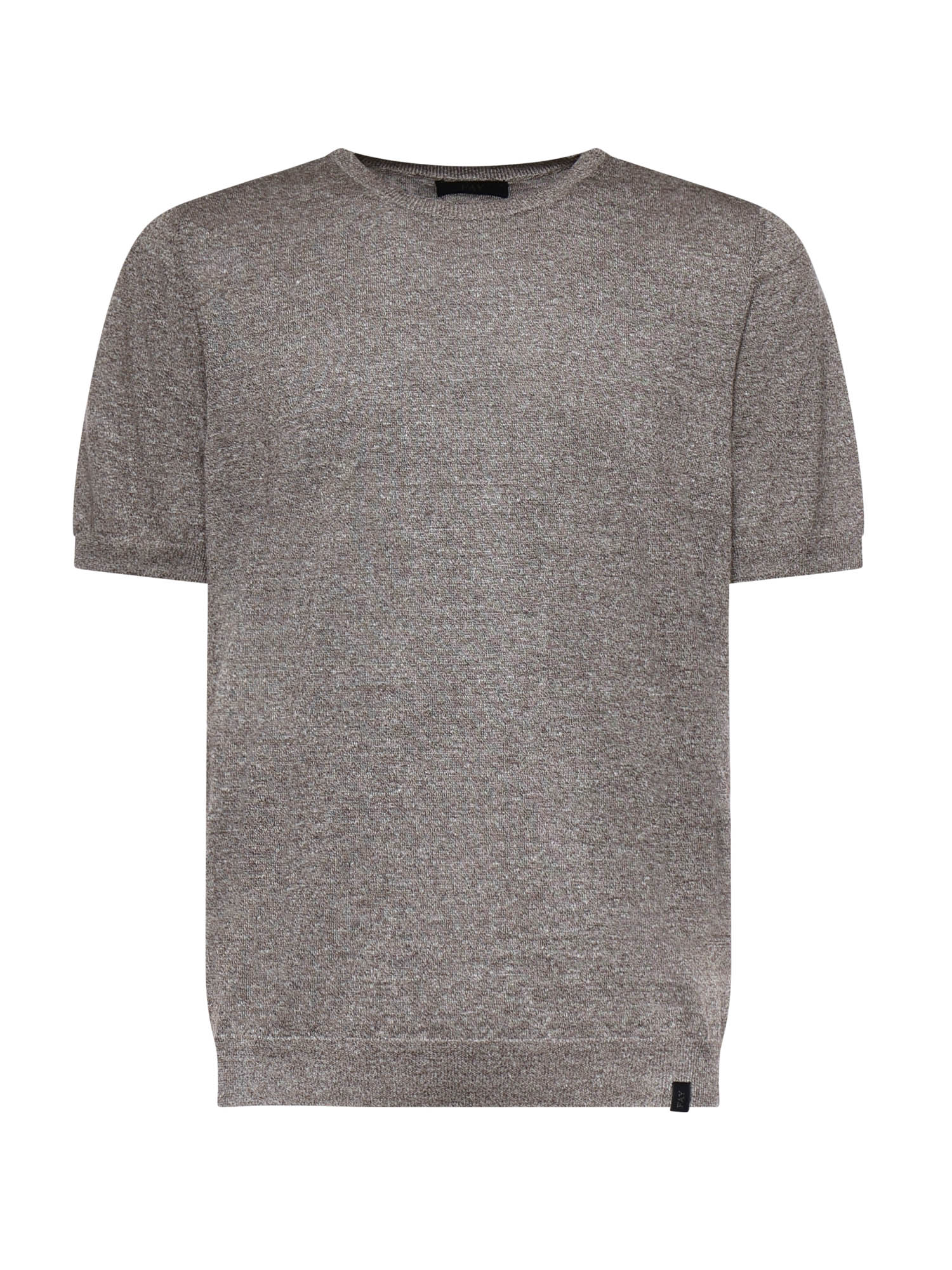 Fay T-shirts and Polos Dark Brown Linen
