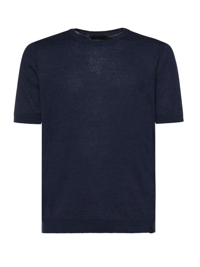 Fay T-shirts and Polos Blue Linen