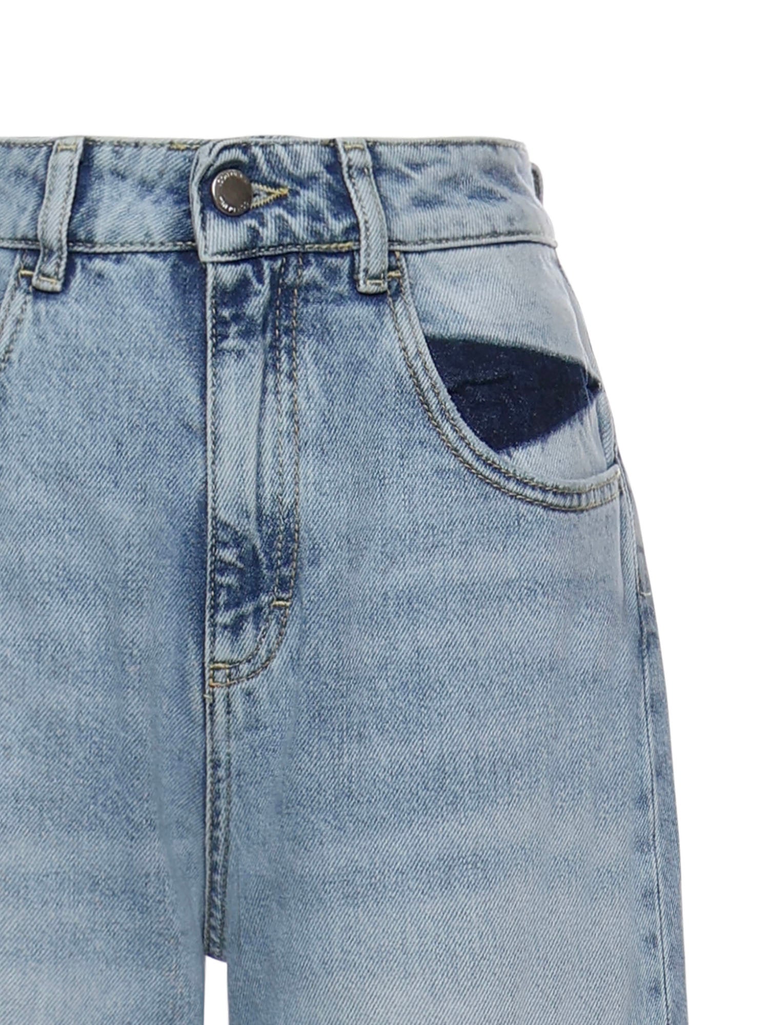ICON DENIM Jeans Blue Cotton