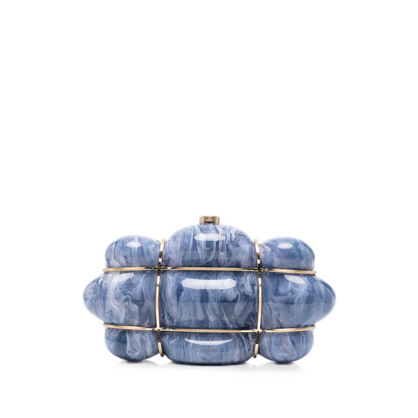 Clutch Bag Bolla Blue-White Blue/white Acrylic