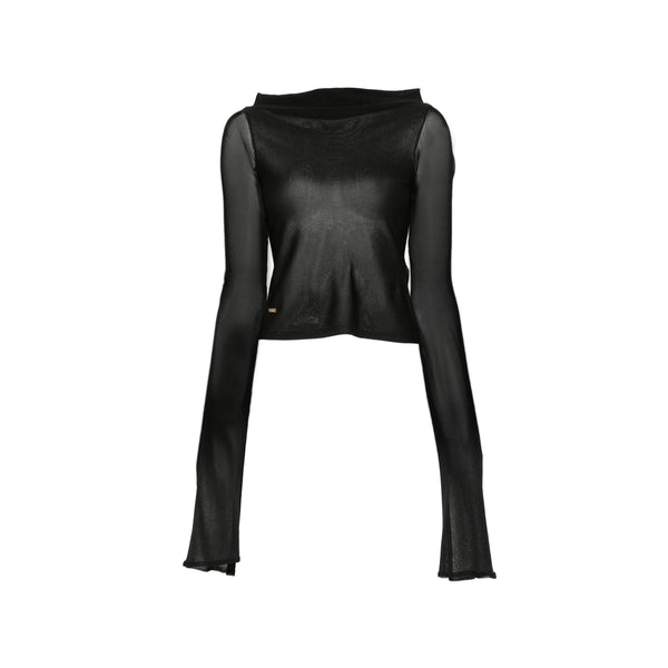 Top Andarna Black Nylon: Blouses