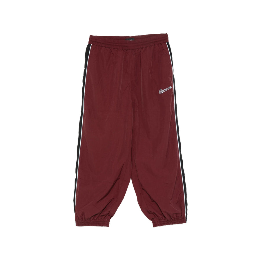 Track Pants With Side Stripes Red Nylon
