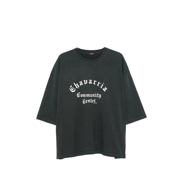 Graphic Print Cotton T-Shirt Black/white T-shirts And Polos