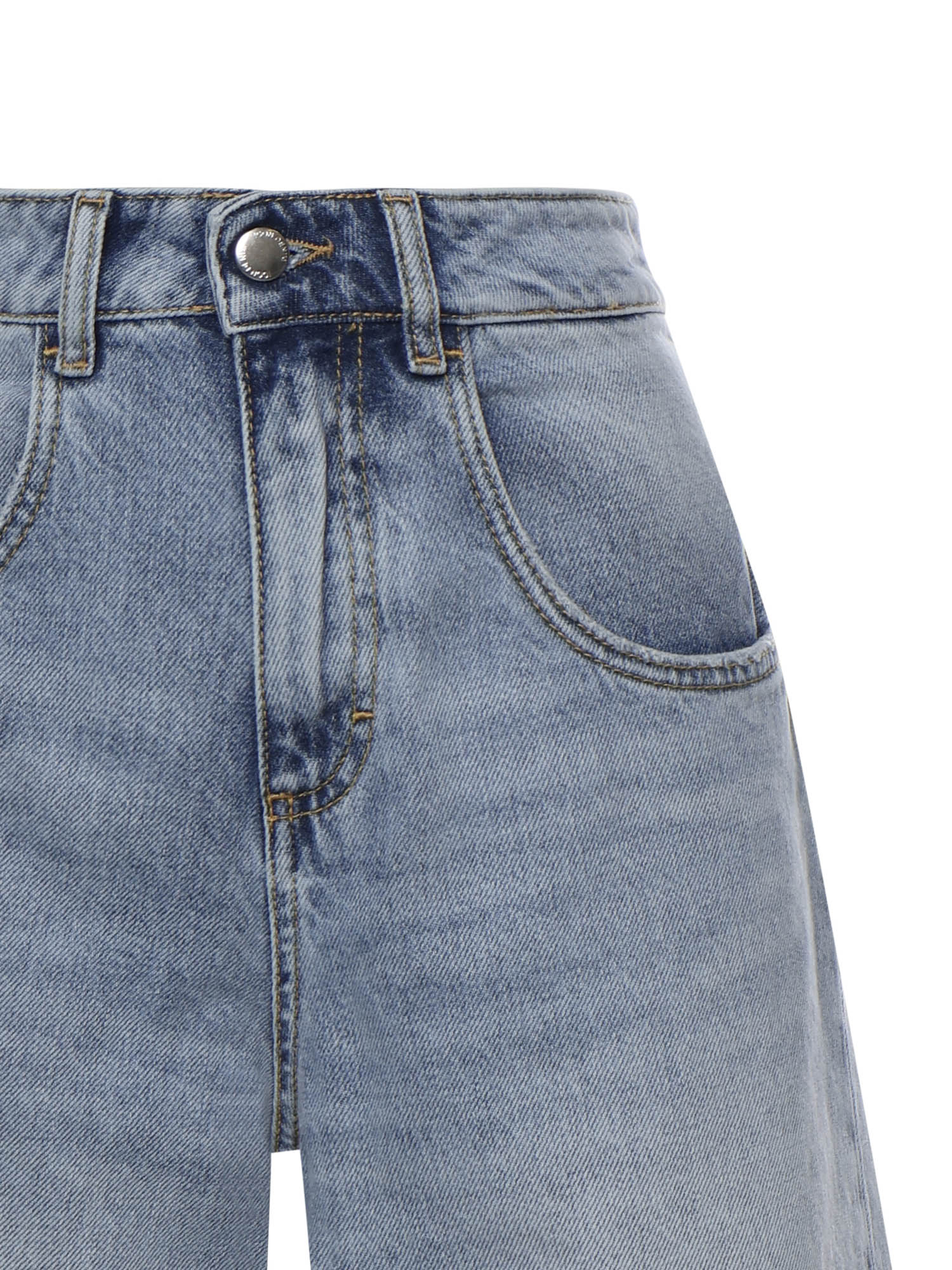 ICON DENIM Shorts Blue Cotton