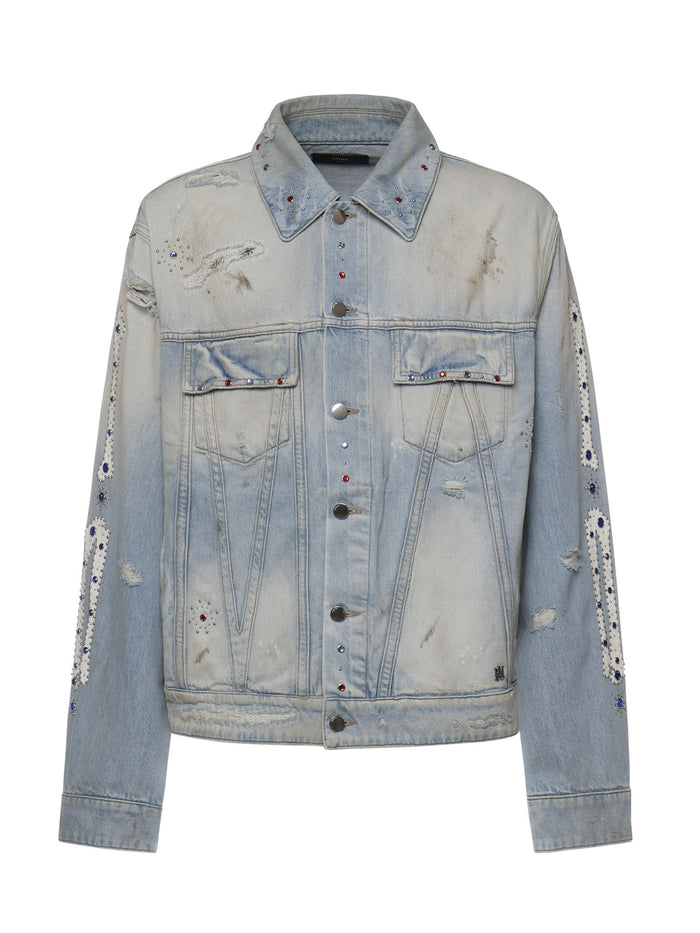 Amiri Coats Perfect Antique Indigo Cotton