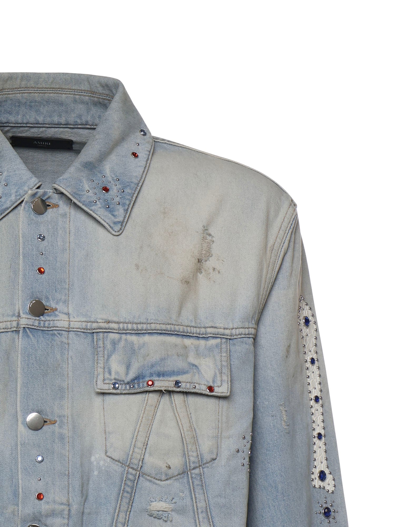 Amiri Coats Perfect Antique Indigo Cotton