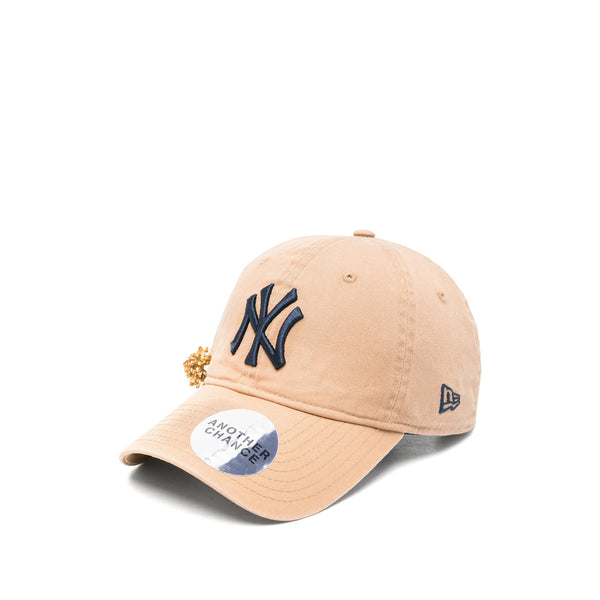 Baseball Cap With Logo Embroidery Neutrals Fabric Hat