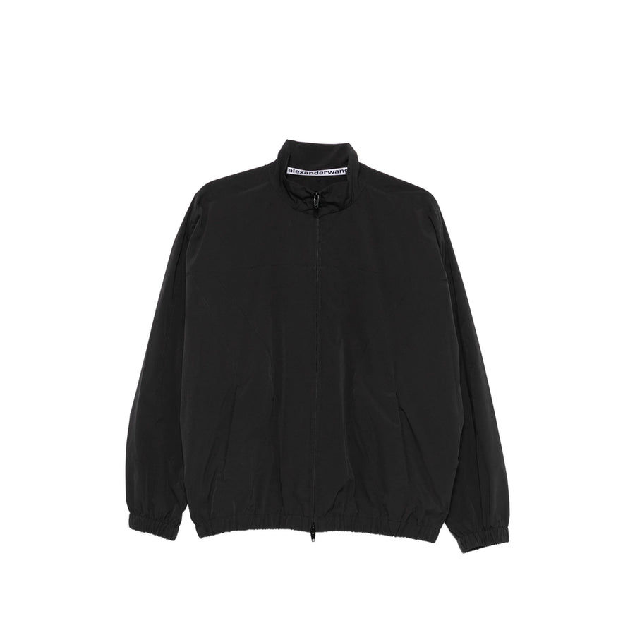 Oversized Jacket Black Polyester