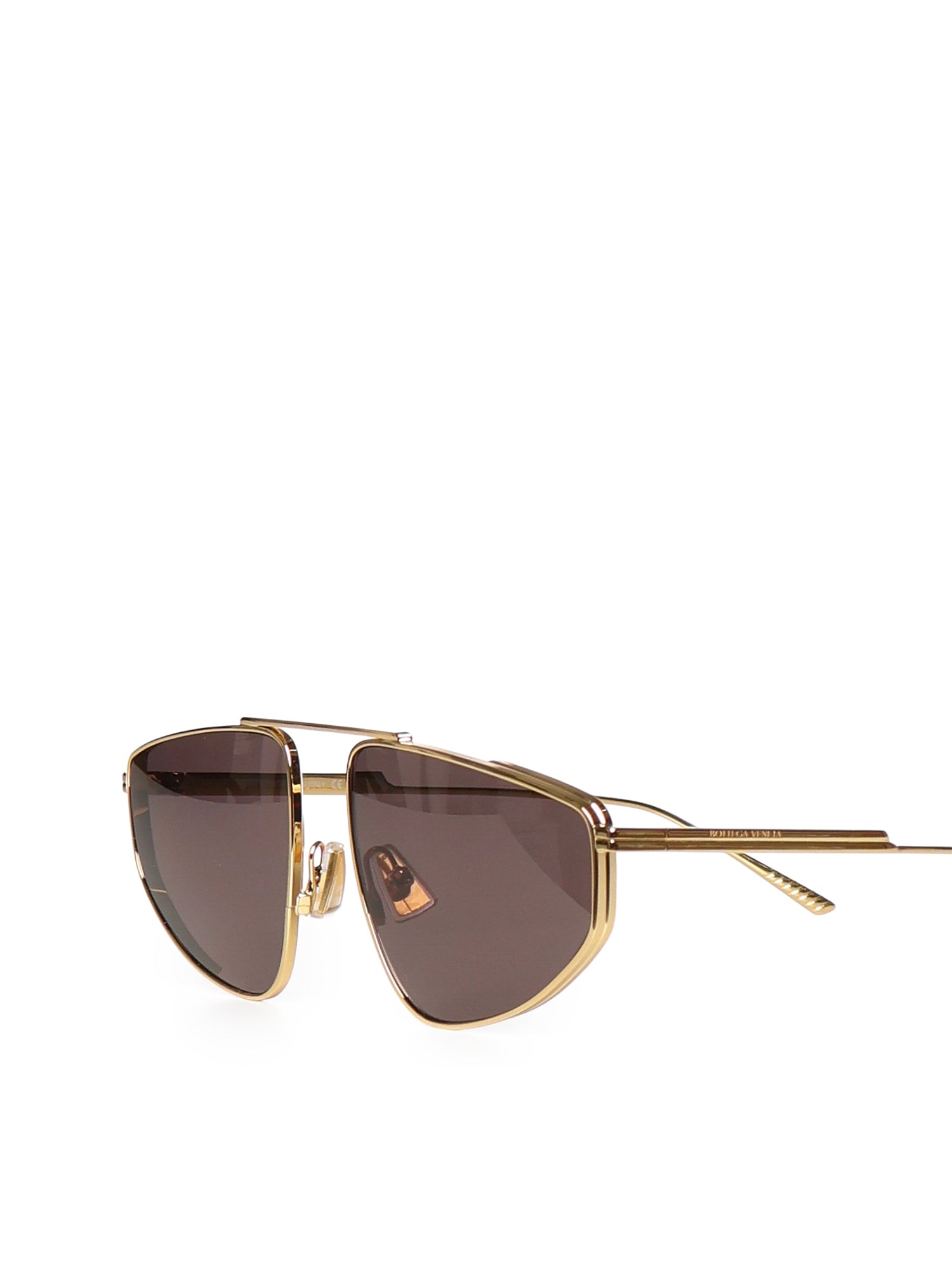Bottega Veneta Sunglasses Gold-gold-grey Metal