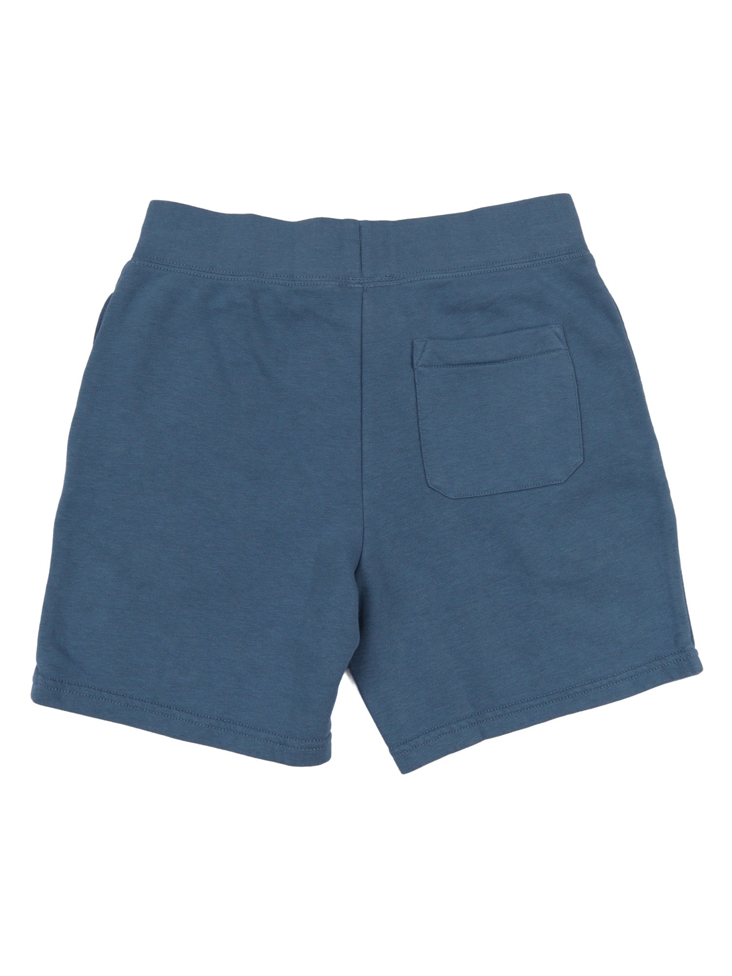 KNIT-SHORTS Blue Cotton Polyester