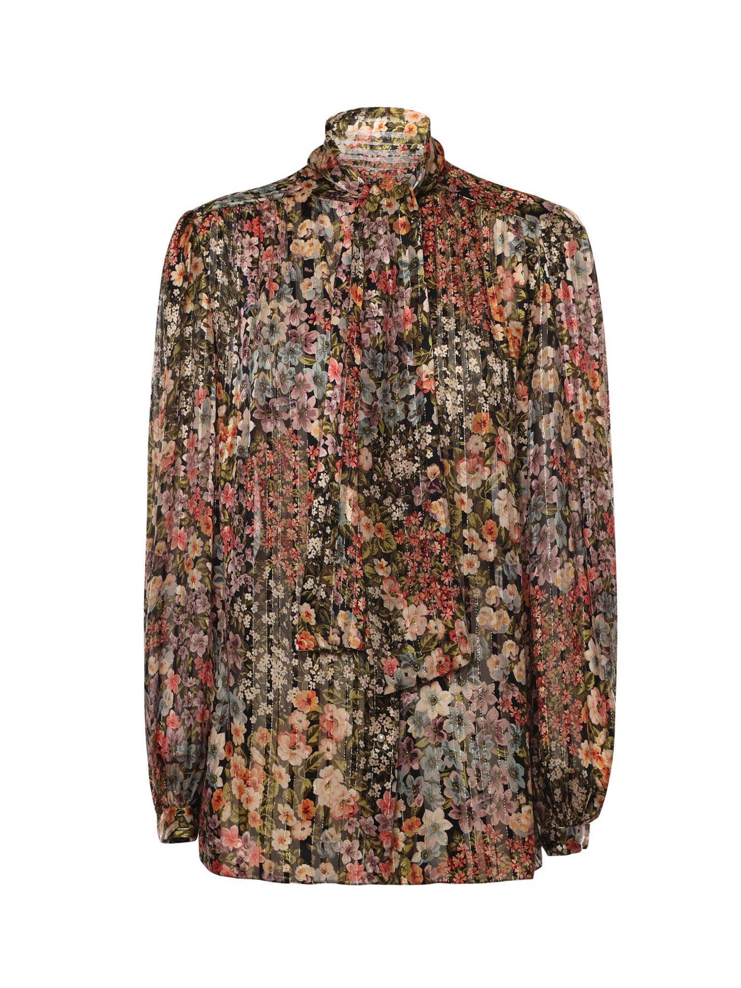 Valentino Garavani Shirts MultiColour Silk Metal Fiber