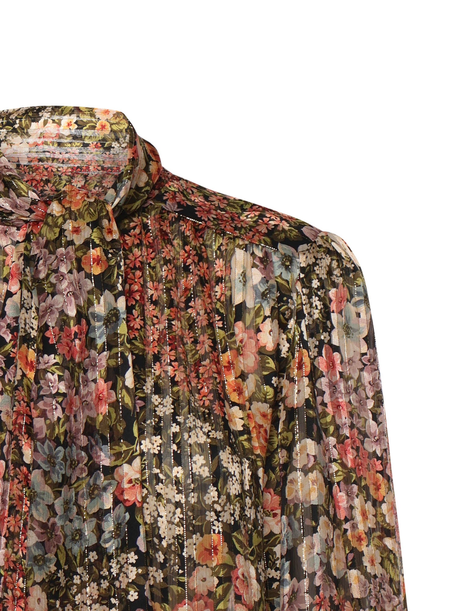 Valentino Garavani Shirts MultiColour Silk Metal Fiber