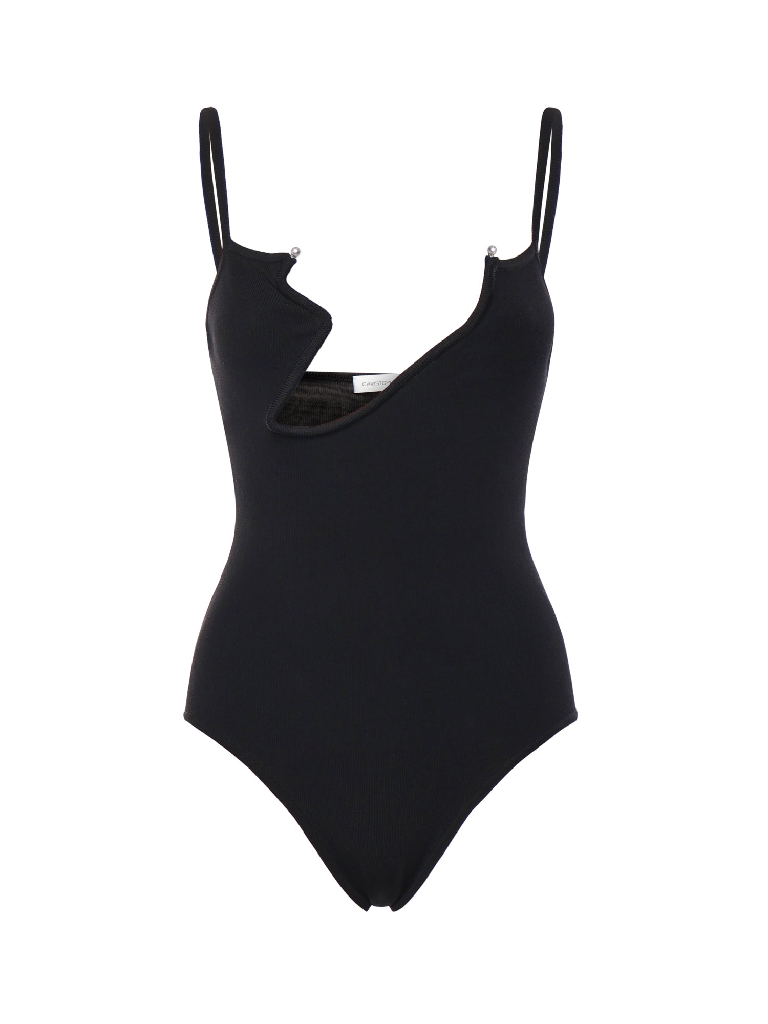 CHRISTOPHER ESBER Top Black Viscose Nylon