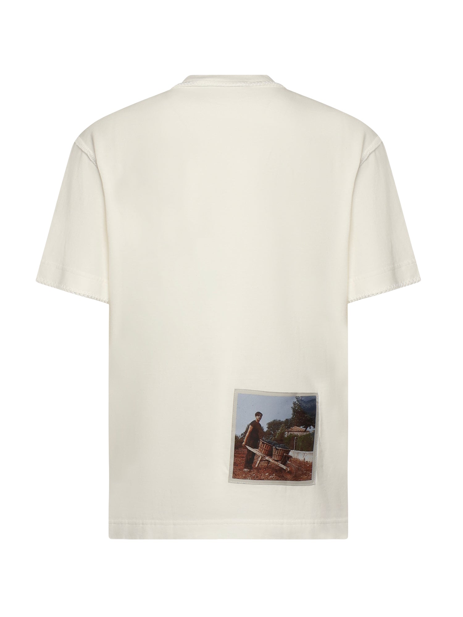 JACQUEMUS T-shirts and Polos Old Labels Photos Cotton Viscose Polyester
