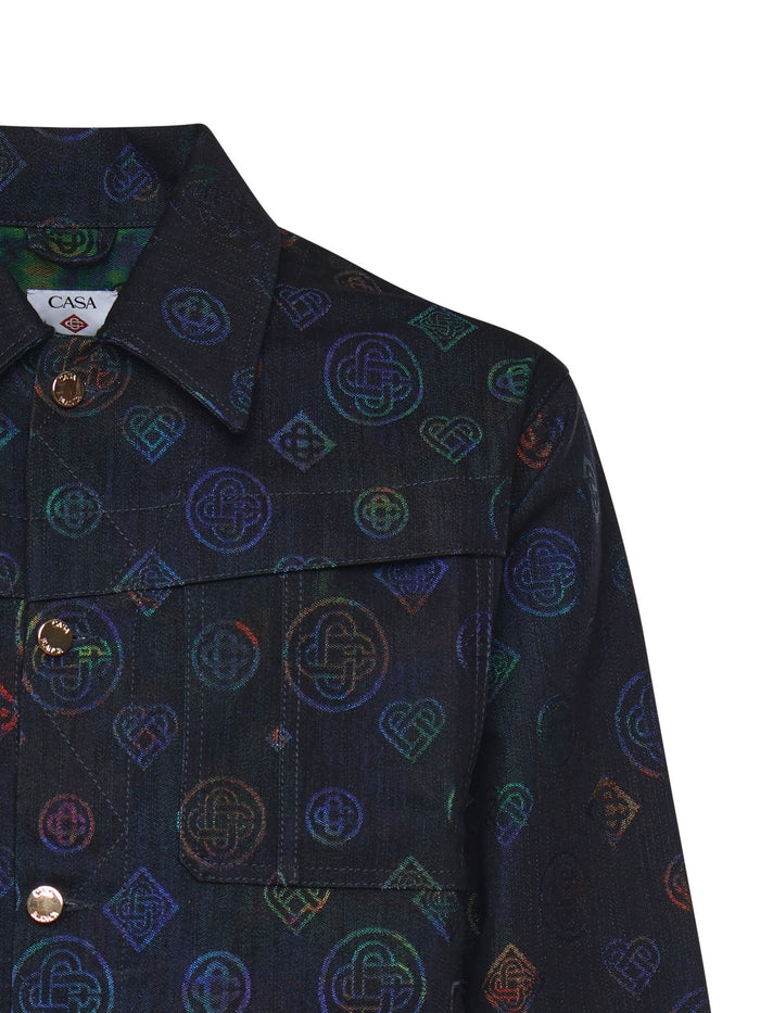 Casablanca Coats Blue Cotton