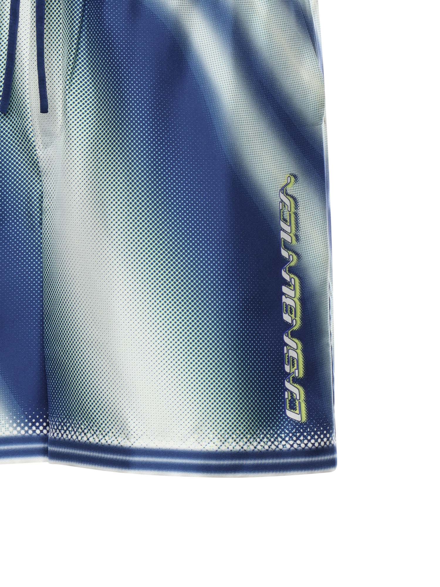 Casablanca Shorts Blue Silk