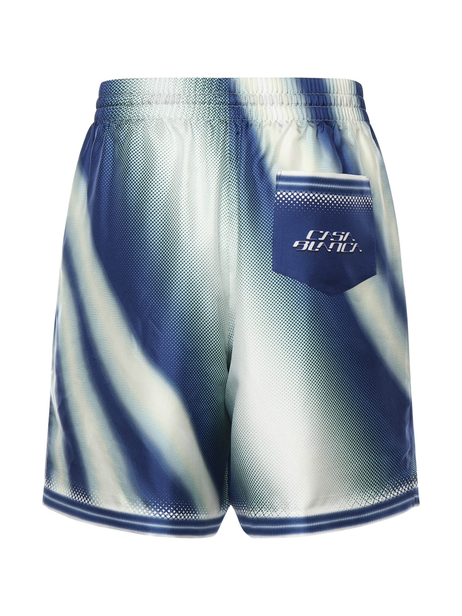 Casablanca Shorts Blue Silk