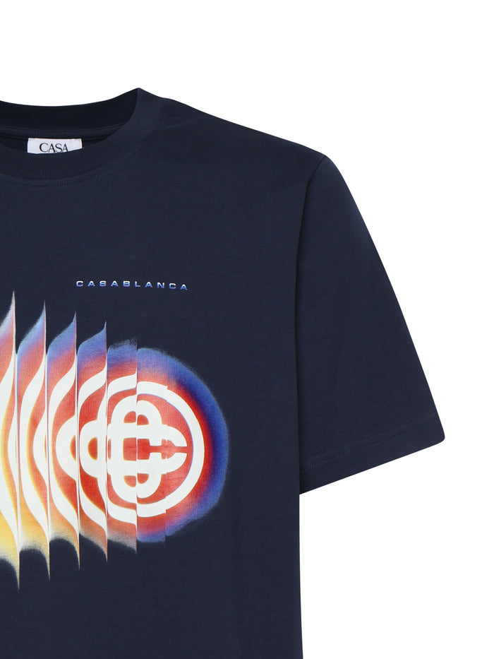 Casablanca T-shirts and Polos Blue Cotton