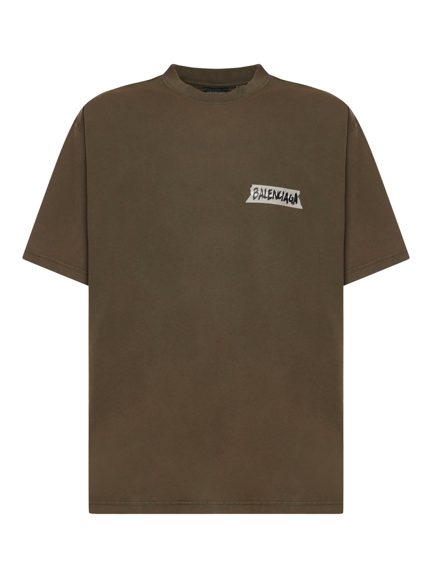 Balenciaga T-shirts and Polos Khaki Cotton