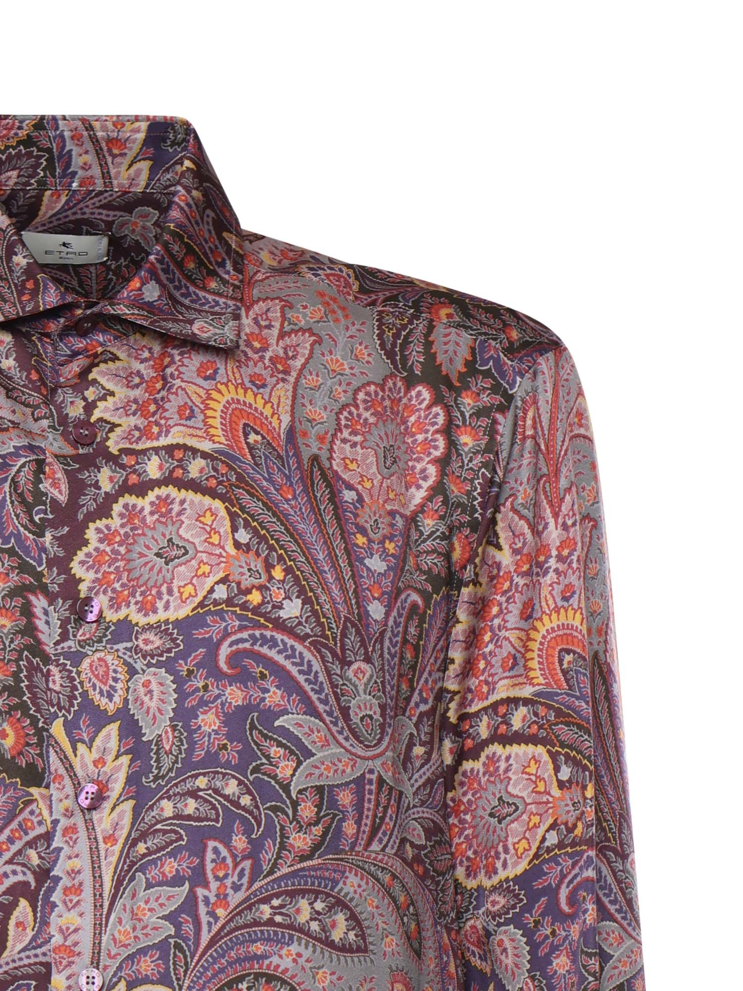 Etro Shirts Red Viscose