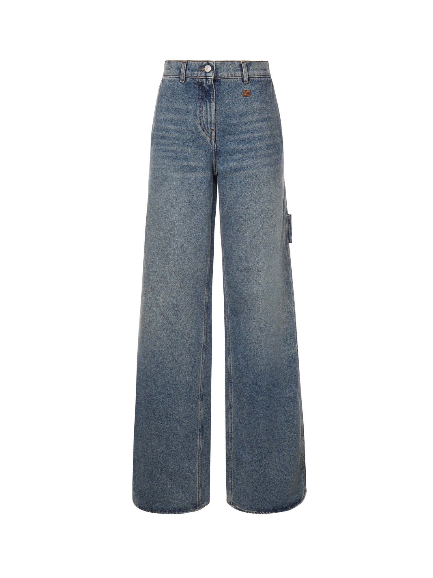 Courreges Jeans Denim Blue Cotton