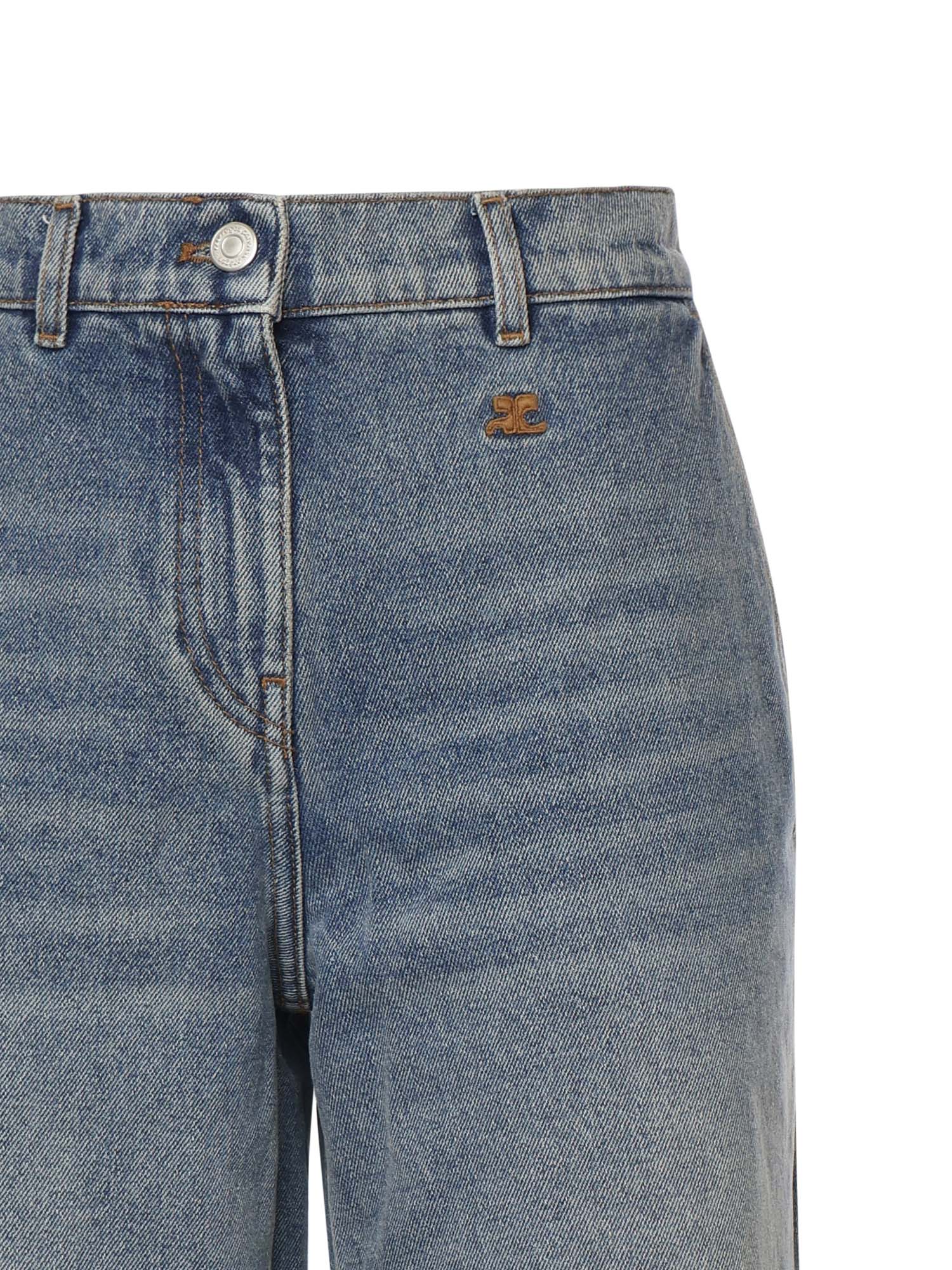 Courreges Jeans Denim Blue Cotton