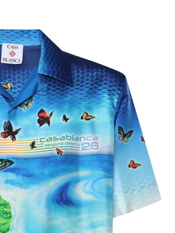 Casablanca Shirts Red Silk