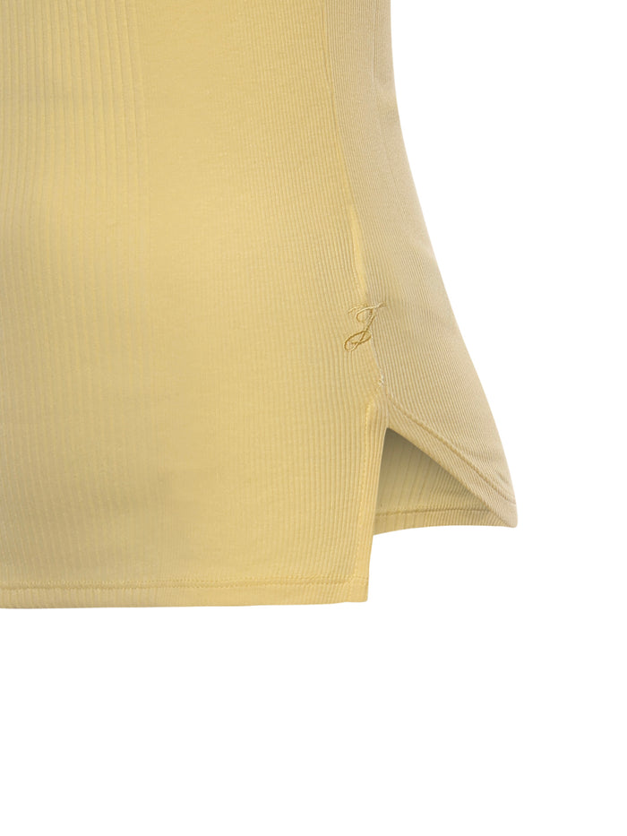 JACQUEMUS Top Light Yellow Cotton