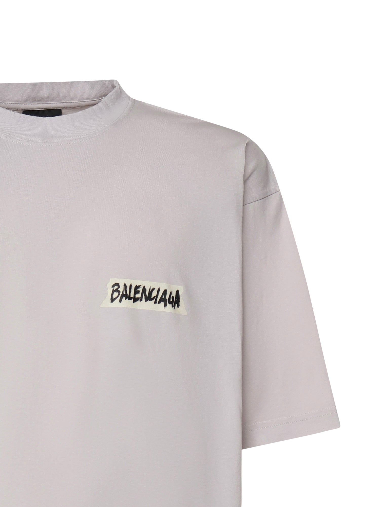 Balenciaga T-shirts and Polos Dirty White Cotton