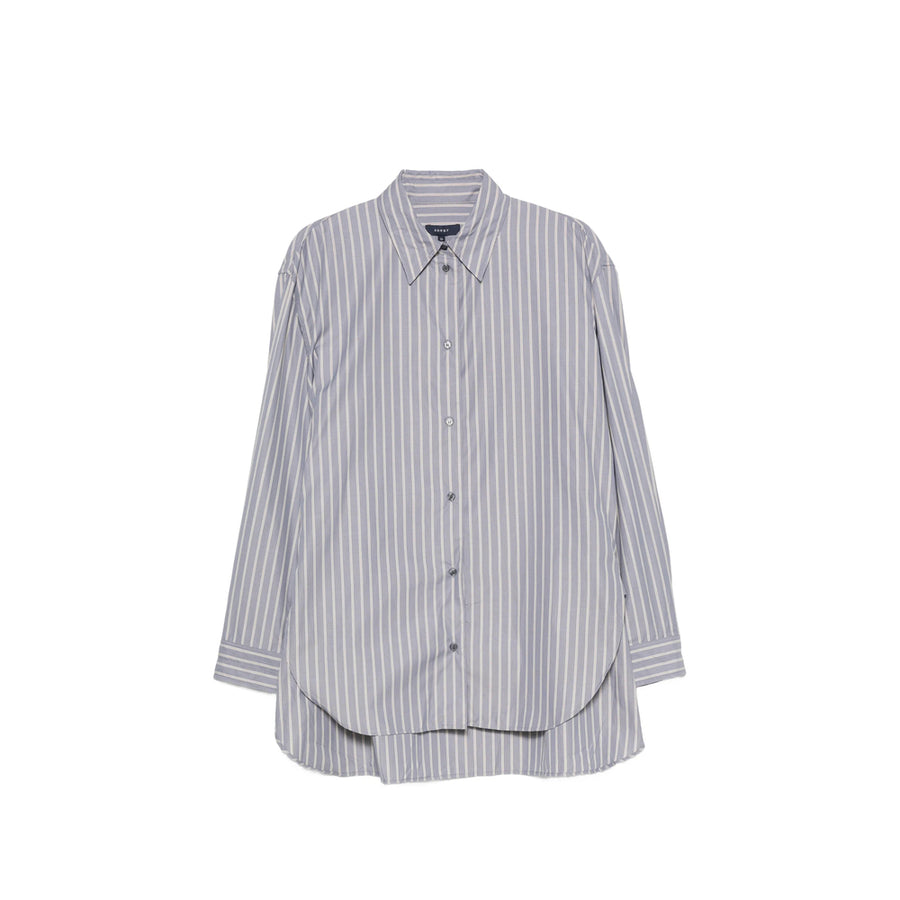 Grenade Stripe Cotton Shirt Blue/white