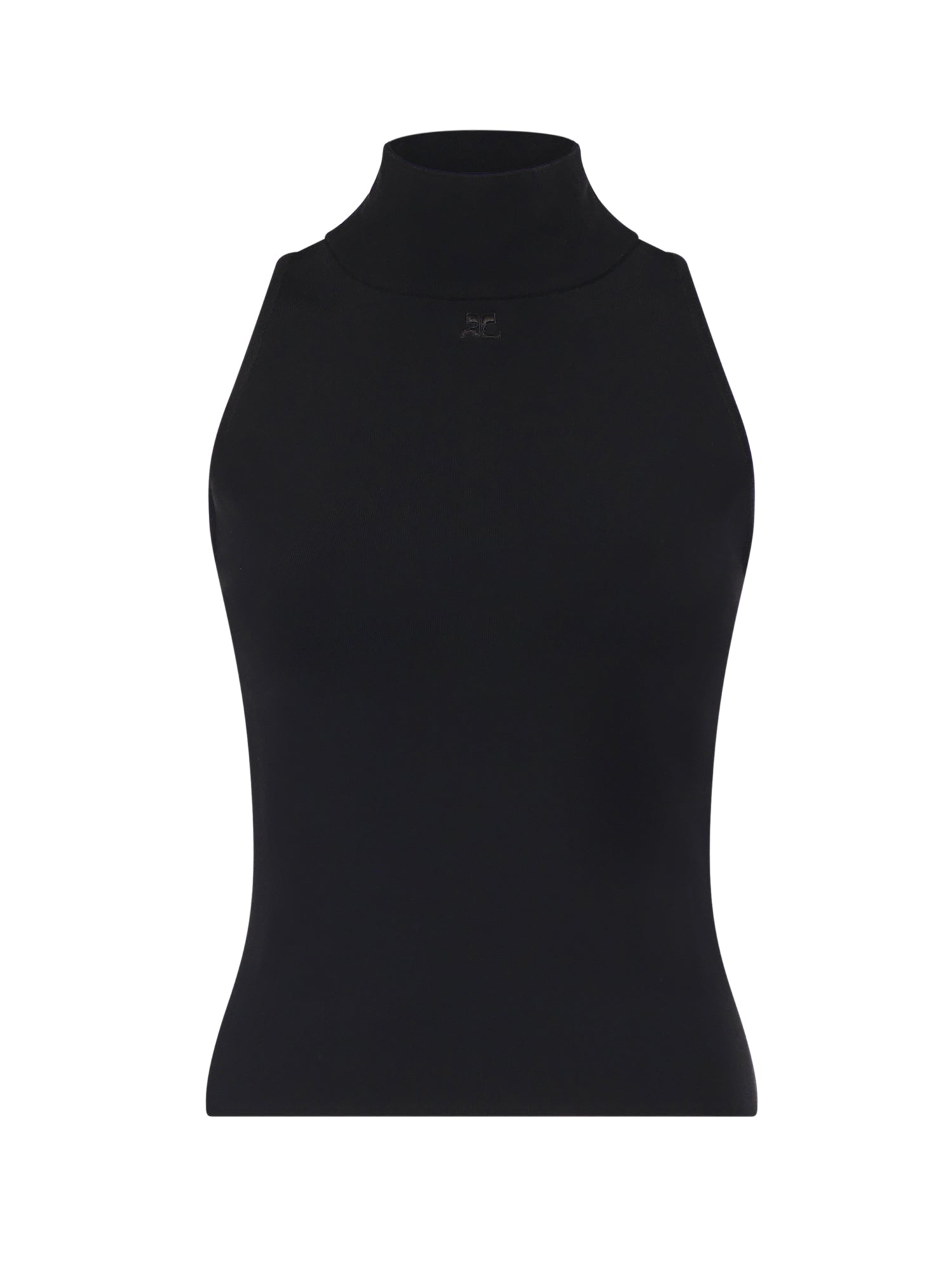 Courreges Top Black Viscose