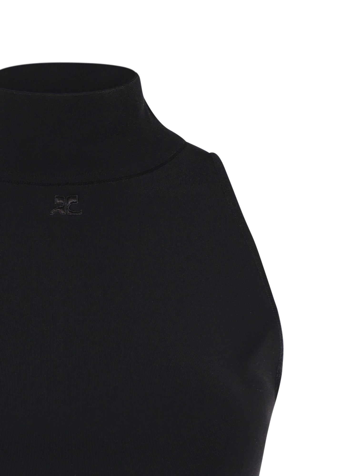 Courreges Top Black Viscose