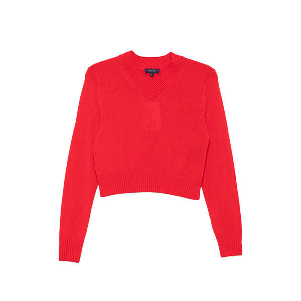 V-Neck Sweater Jonas Red Merino Wool