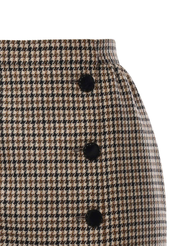 Valentino Garavani Skirts Beige, Black, Army Green, Ochr Virgin Wool