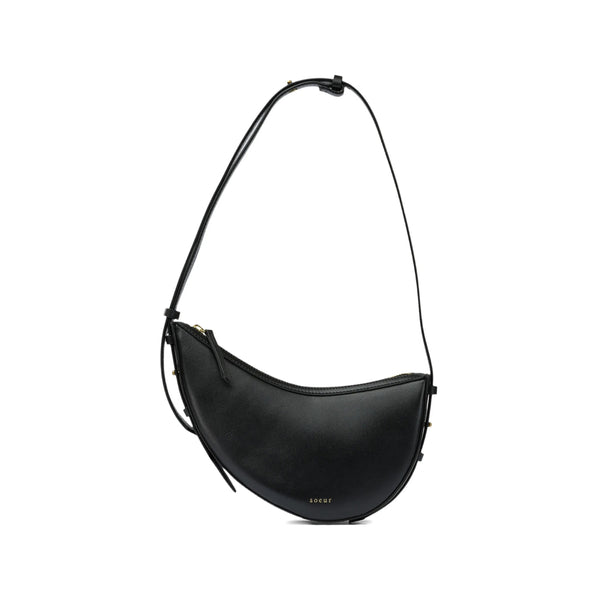 Shoulder Bag Winomin Black Leather Calf
