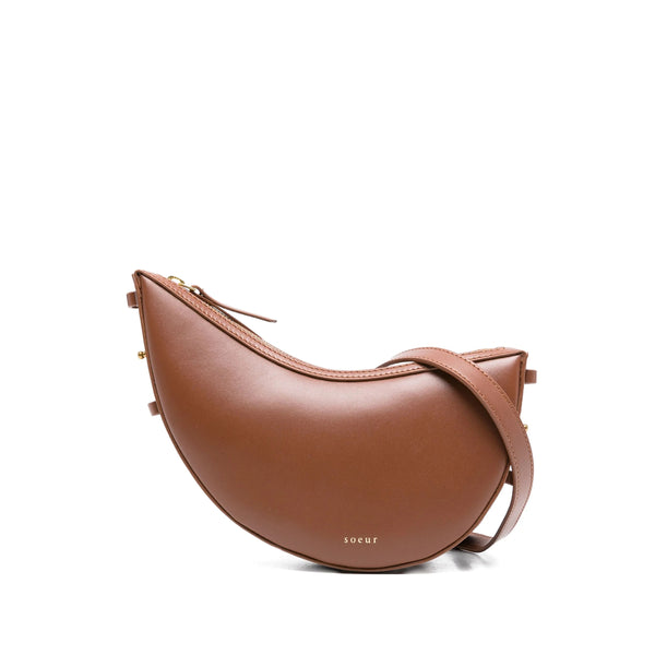 Leather Shoulder Bag Winomin Brown Calf
