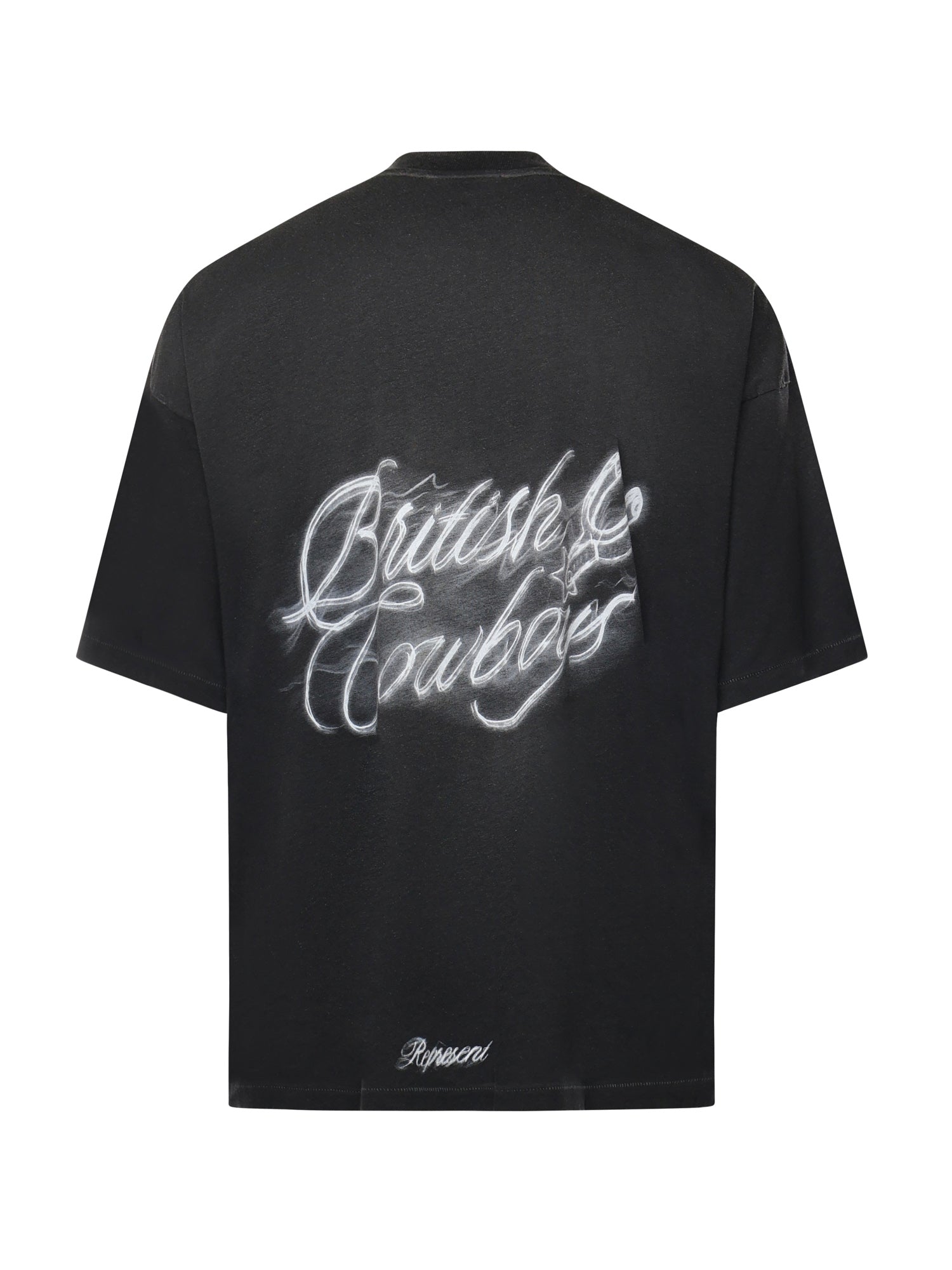 Represent T-shirts and Polos Stained Black Cotton