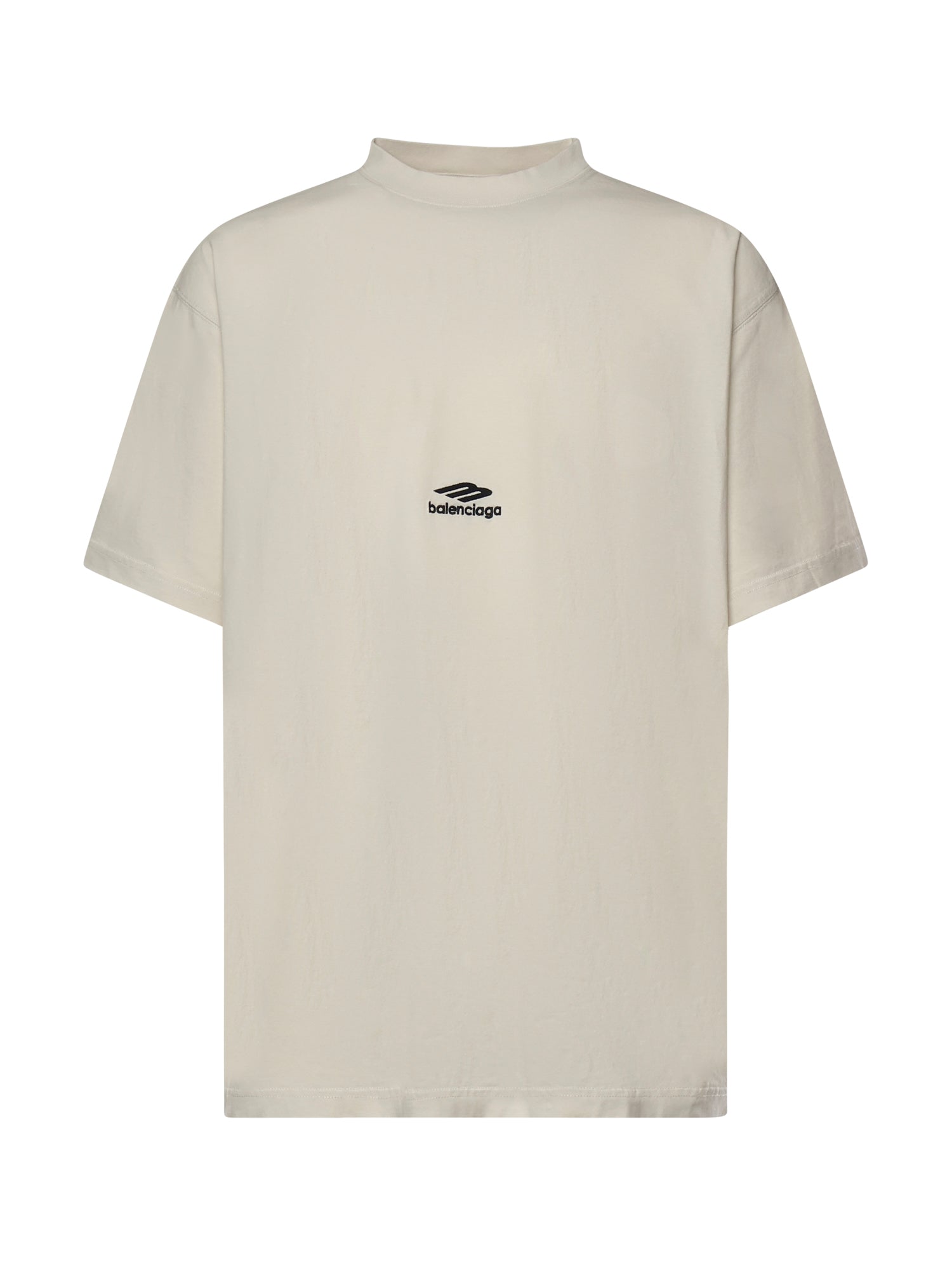 Balenciaga T-shirts and Polos Chalky White/black Cotton