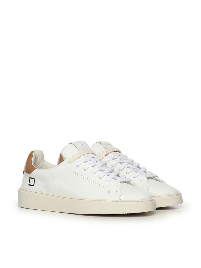 D.A.T.E. Sneakers White/tan Cowskin