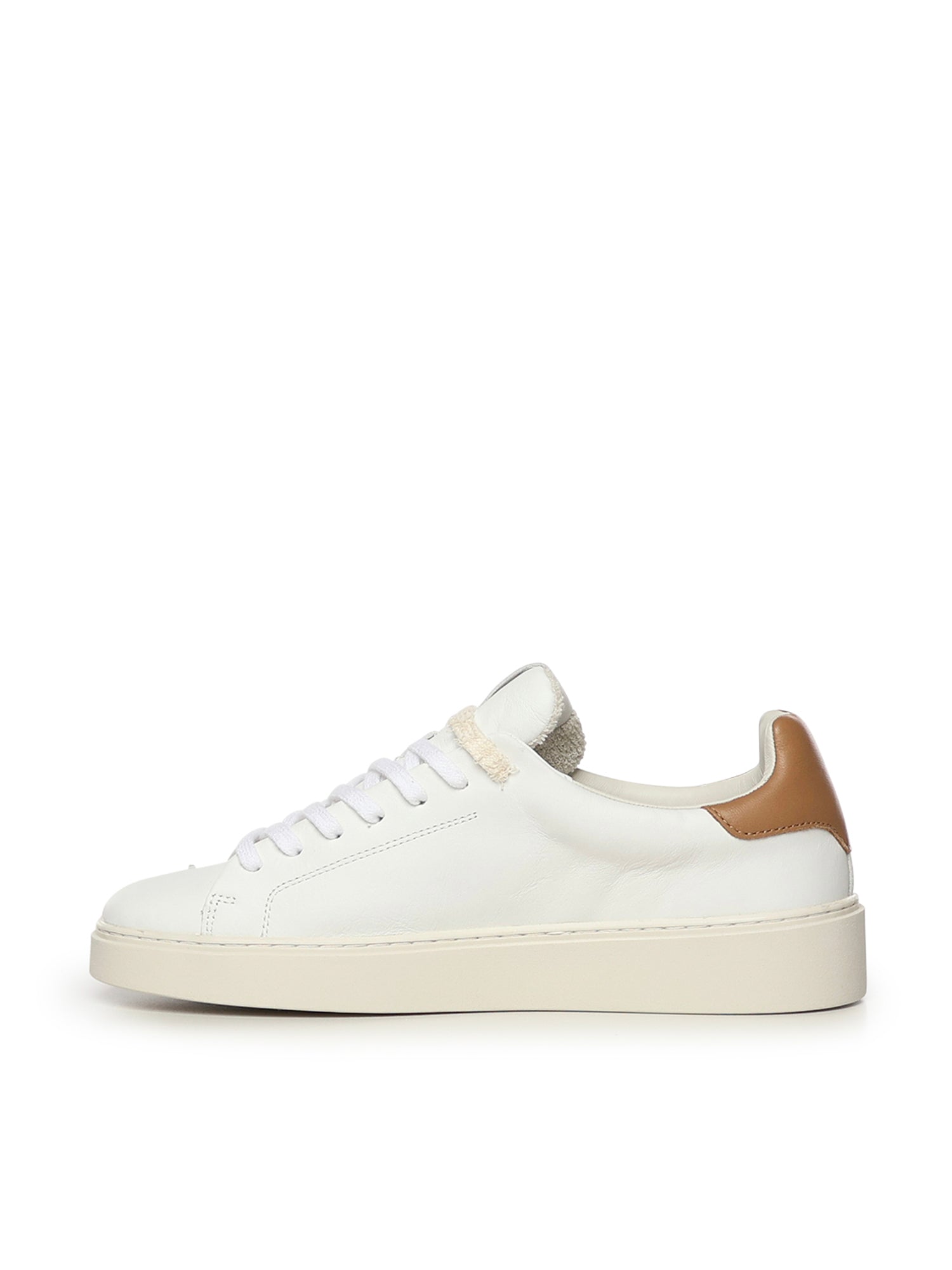 D.A.T.E. Sneakers White/tan Cowskin