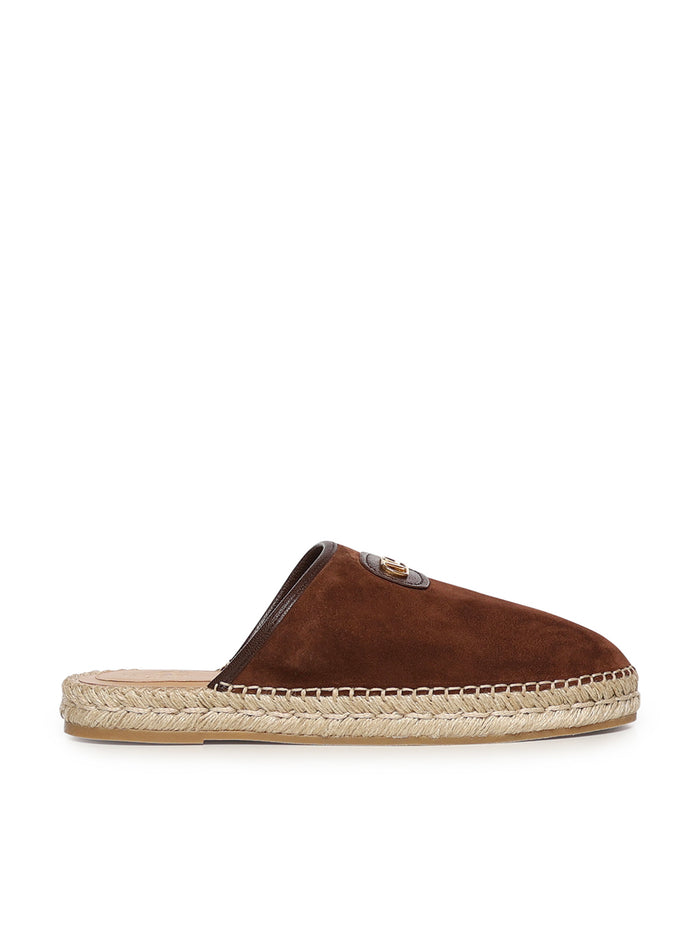 Valentino Garavani Flat shoes Bark Brown Calfskin