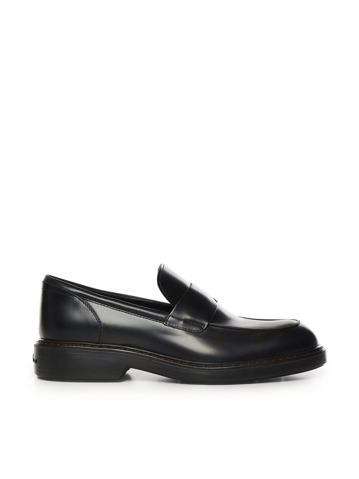 Hogan Flat shoes Black Calfskin