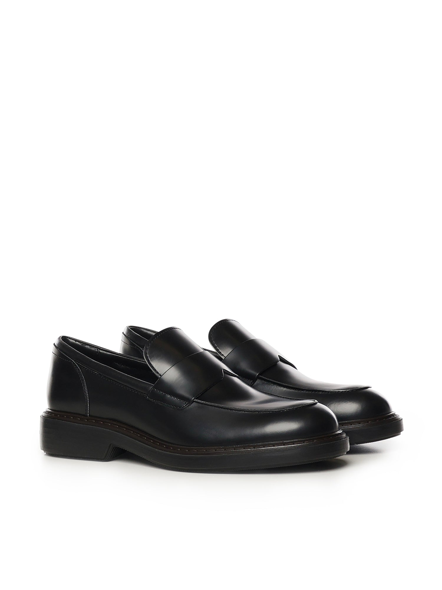 Hogan Flat shoes Black Calfskin