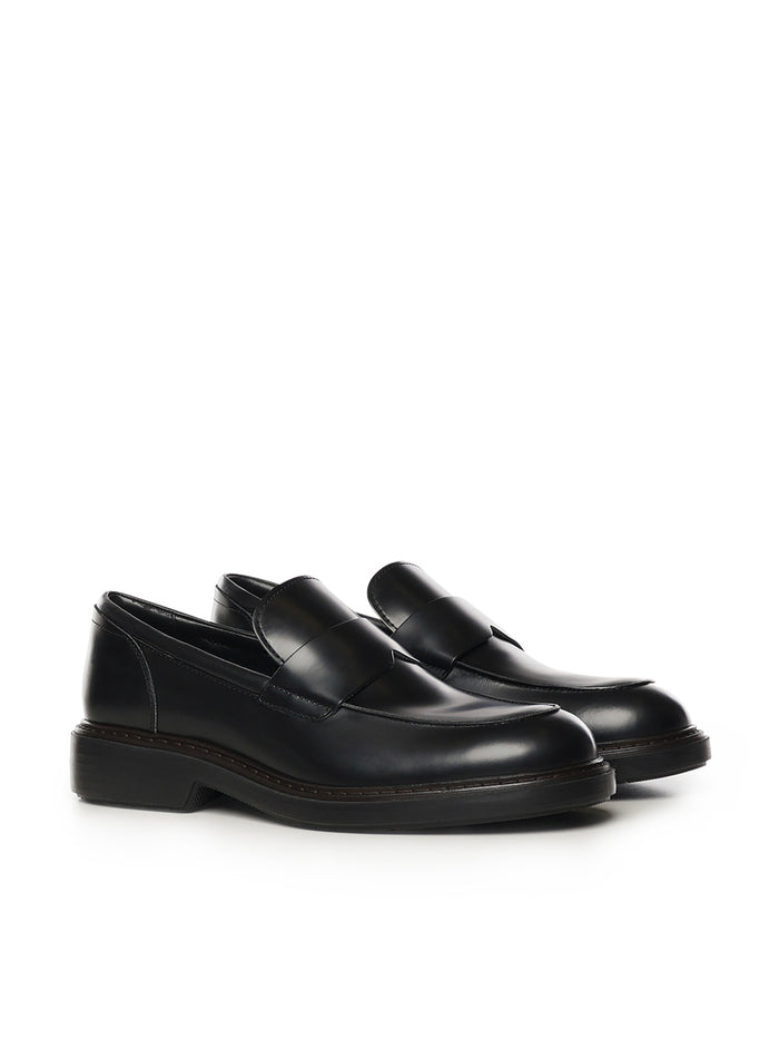 Hogan Flat shoes Black Calfskin